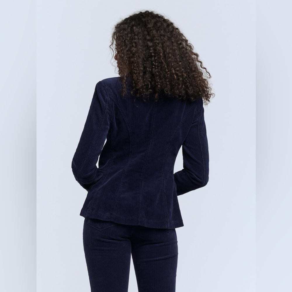 L’Agence navy corduroy Kaydence blazer - Picture 3 of 8